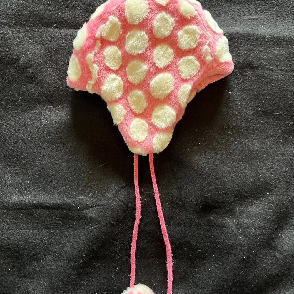 H & M Childs Pink/White Winter Hat - Picture 3 of 5